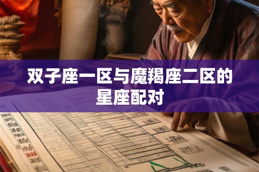 双子座一区与魔羯座二区的星座配对 双子座一区与魔羯座二区的星座配对