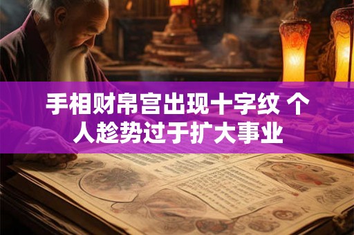 手相财帛宫出现十字纹 个人趁势过于扩大事业