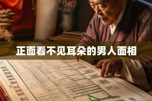正面看不见耳朵的男人面相