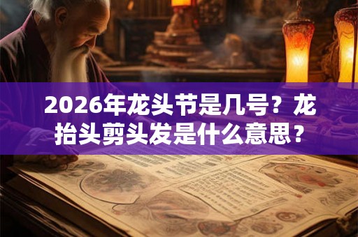 2026年龙头节是几号？龙抬头剪头发是什么意思？
