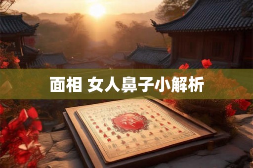 面相 女人鼻子小解析