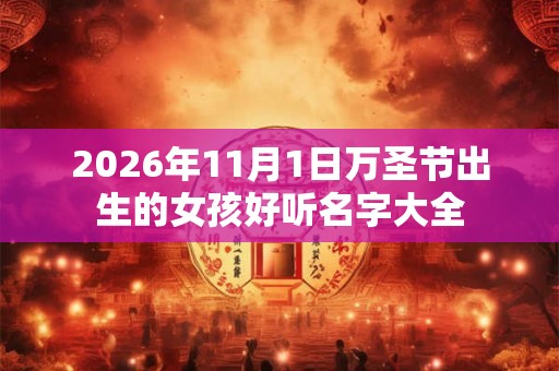 2026年11月1日万圣节出生的女孩好听名字大全 2026年11月1日万圣节出生的女孩好听名字大全