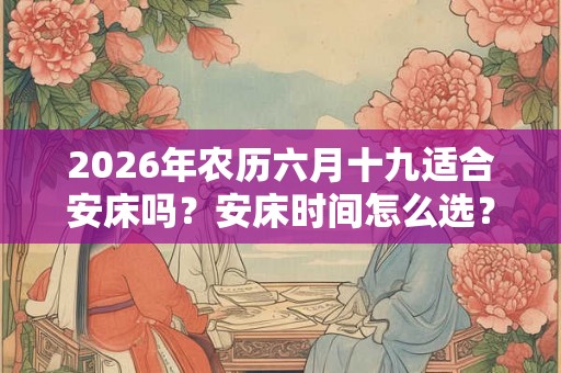 2026年农历六月十九适合安床吗?安床时间怎么选? 2026年农历六月十九适合安床吗?安床时间怎么选?