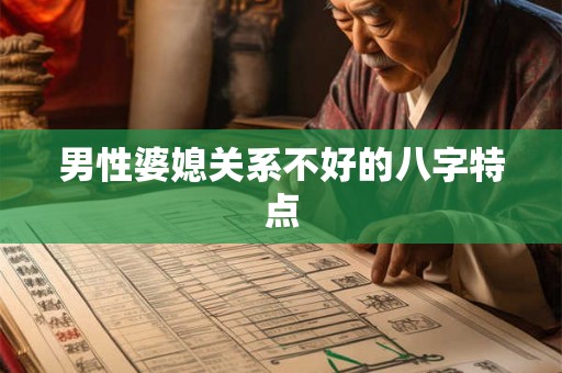 男性婆媳关系不好的八字特点