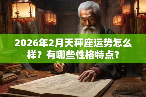 2026年2月天秤座运势怎么样？有哪些性格特点？