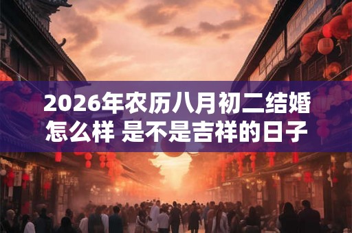 2026年农历八月初二结婚怎么样 是不是吉祥的日子