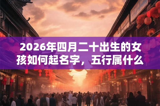 2026年四月二十出生的女孩如何起名字，五行属什么