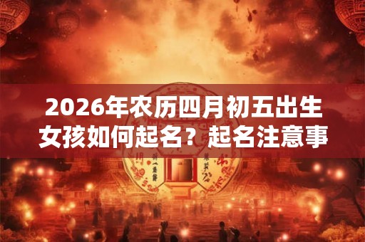 2026年农历四月初五出生女孩如何起名？起名注意事项一览！