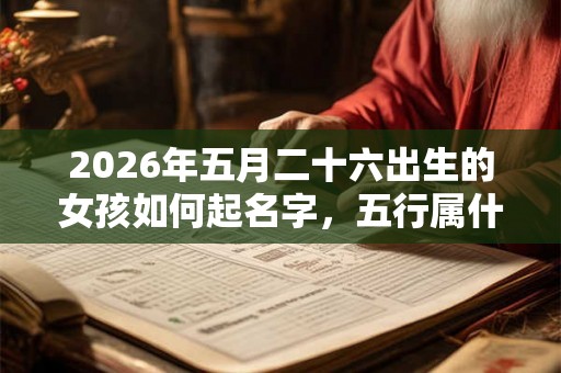 2026年五月二十六出生的女孩如何起名字，五行属什么
