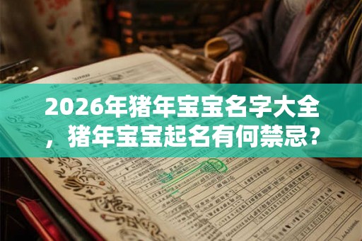 2026年猪年宝宝名字大全,猪年宝宝起名有何禁忌? 2026年猪年宝宝名字大全,猪年宝宝起名有何禁忌?