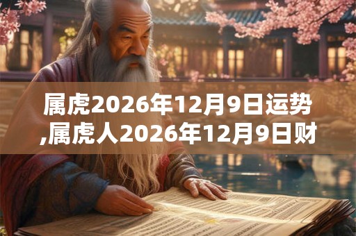 属虎2026年12月9日运势,属虎人2026年12月9日财运,生肖虎2026年12月9日运势 属虎2026年12月9日运势,属虎人2026年12月9日财运,生肖虎2026年12月9日运势