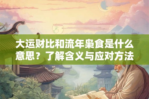 大运财比和流年枭食是什么意思?了解含义与应对方法 大运财比和流年枭食是什么意思?了解含义与应对方法