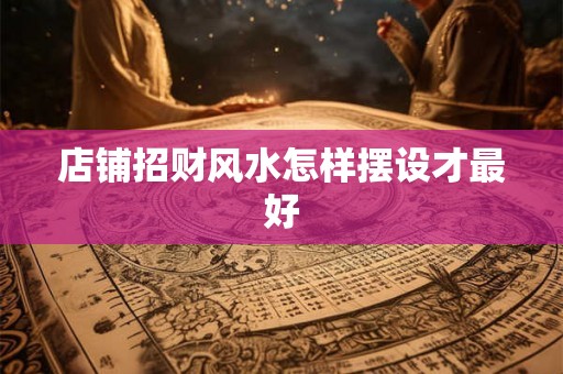 店铺招财风水怎样摆设才最好