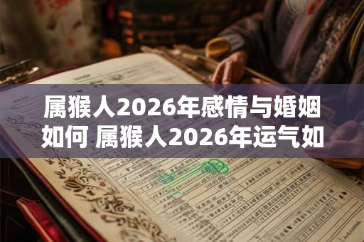 属猴人2026年感情与婚姻如何 属猴人2026年运气如何 属猴人2026年感情与婚姻如何 属猴人2026年运气如何