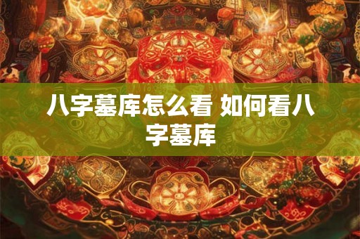 八字墓库怎么看 如何看八字墓库