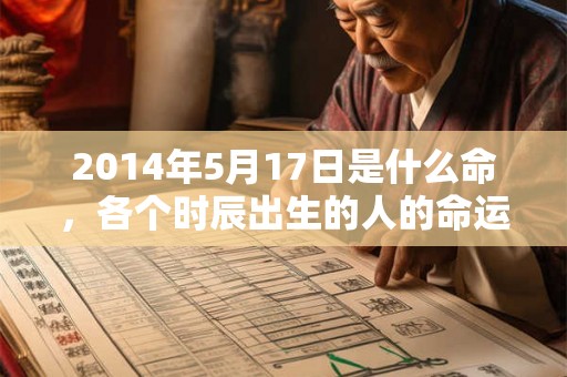 2014年5月17日是什么命,各个时辰出生的人的命运 2014年5月17日是什么命,各个时辰出生的人的命运