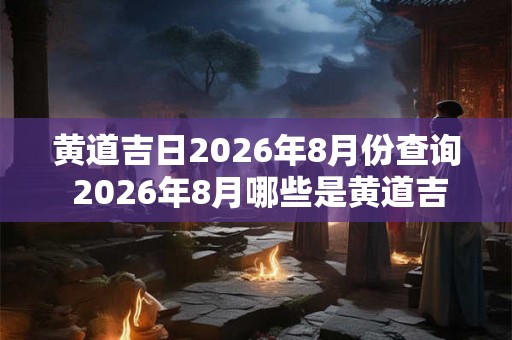 黄道吉日2026年8月份查询 2026年8月哪些是黄道吉日 黄道吉日2026年8月份查询 2026年8月哪些是黄道吉日