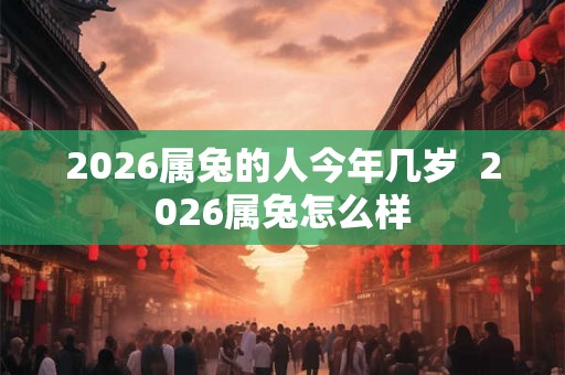 2026属兔的人今年几岁 2026属兔怎么样 2026属兔的人今年几岁 2026属兔怎么样