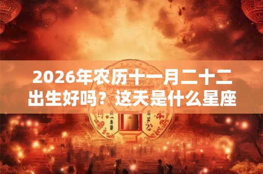 2026年农历十一月二十二出生好吗?这天是什么星座 2026年农历十一月二十二出生好吗?这天是什么星座