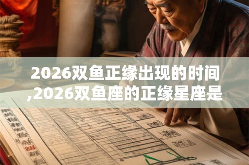 2026双鱼正缘出现的时间,2026双鱼座的正缘星座是什么 2026双鱼正缘出现的时间,2026双鱼座的正缘星座是什么