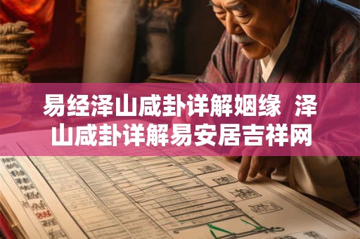 易经泽山咸卦详解姻缘 泽山咸卦详解易安居吉祥网 易经泽山咸卦详解姻缘 泽山咸卦详解易安居吉祥网