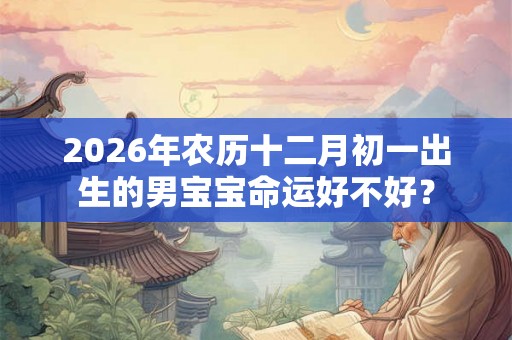2026年农历十二月初一出生的男宝宝命运好不好？