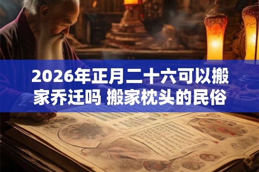 2026年正月二十六可以搬家乔迁吗 搬家枕头的民俗讲究 2026年正月二十六可以搬家乔迁吗 搬家枕头的民俗讲究