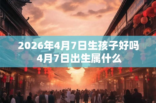 2026年4月7日生孩子好吗 4月7日出生属什么 2026年4月7日生孩子好吗 4月7日出生属什么