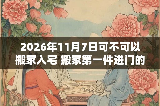 2026年11月7日可不可以搬家入宅 搬家第一件进门的东西