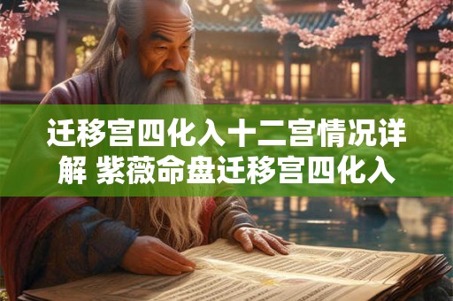 迁移宫四化入十二宫情况详解 紫薇命盘迁移宫四化入各宫表象