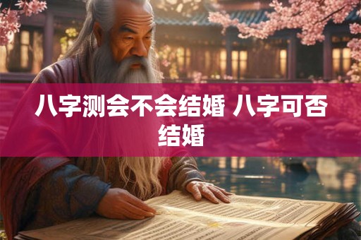 八字测会不会结婚 八字可否结婚