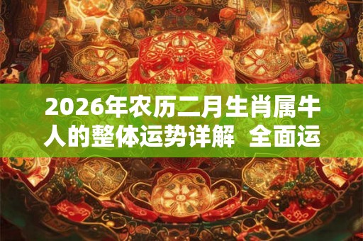 2026年农历二月生肖属牛人的整体运势详解  全面运程如何