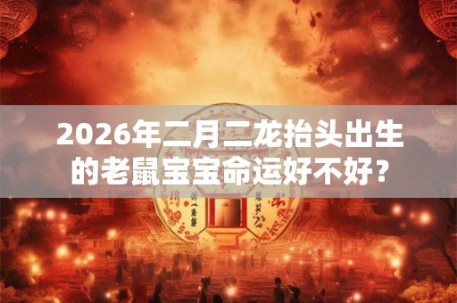 2026年二月二龙抬头出生的老鼠宝宝命运好不好? 2026年二月二龙抬头出生的老鼠宝宝命运好不好?