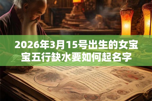 2026年3月15号出生的女宝宝五行缺水要如何起名字