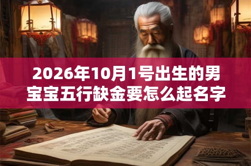 2026年10月1号出生的男宝宝五行缺金要怎么起名字