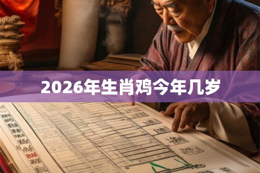 2026年生肖鸡今年几岁