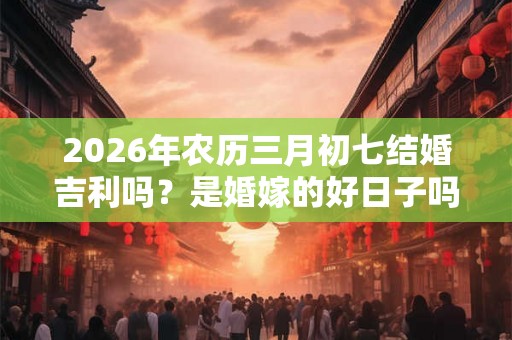 2026年农历三月初七结婚吉利吗？是婚嫁的好日子吗？