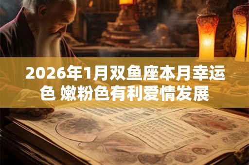 2026年1月双鱼座本月幸运色 嫩粉色有利爱情发展