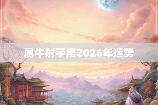 属牛射手座2026年运势