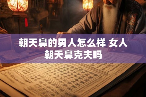 朝天鼻的男人怎么样 女人朝天鼻克夫吗