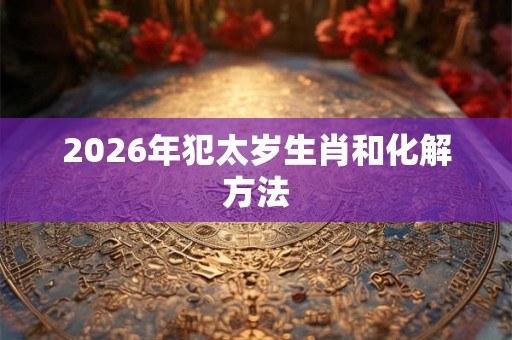 2026年犯太岁生肖和化解方法