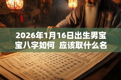 2026年1月16日出生男宝宝八字如何  应该取什么名字