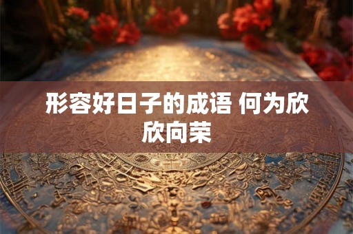 形容好日子的成语 何为欣欣向荣 形容好日子的成语 何为欣欣向荣