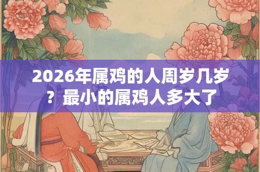 2026年属鸡的人周岁几岁？最小的属鸡人多大了