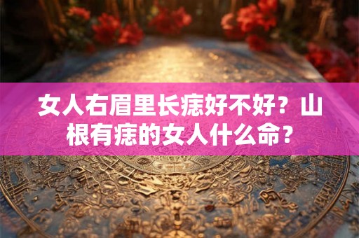 女人右眉里长痣好不好？山根有痣的女人什么命？