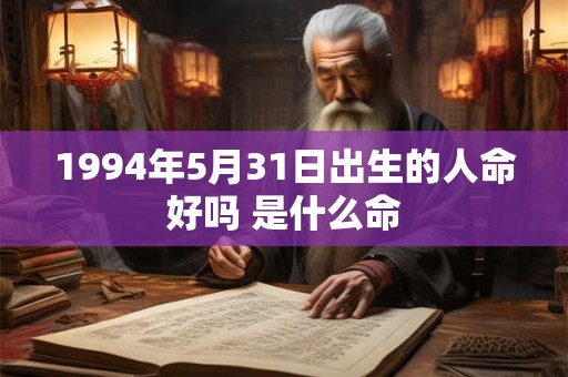 1994年5月31日出生的人命好吗 是什么命