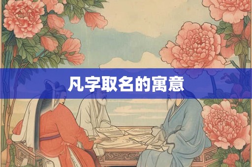 凡字取名的寓意