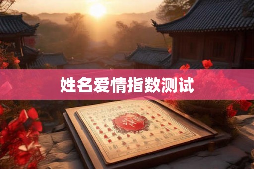 姓名爱情指数测试