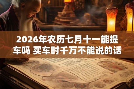 2026年农历七月十一能提车吗 买车时千万不能说的话