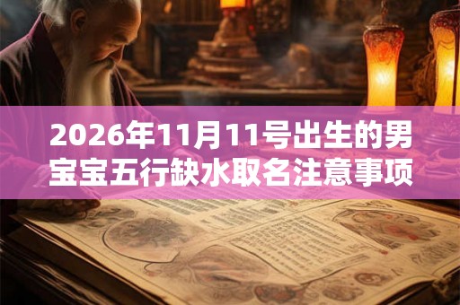 2026年11月11号出生的男宝宝五行缺水取名注意事项